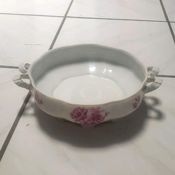 Vintage unique classic Hutschenreuther "Bavarian" soup/fruit bowl, handpainted, - Picture 1 of 12